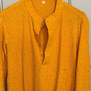 Elegant Mustard Kurta for Men